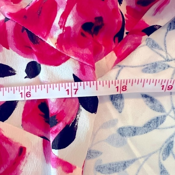 💕 Kate Spade Mini Rose Silk Dress Rose-Colored Glasses Creammulti Size 6 - Picture 8 of 9